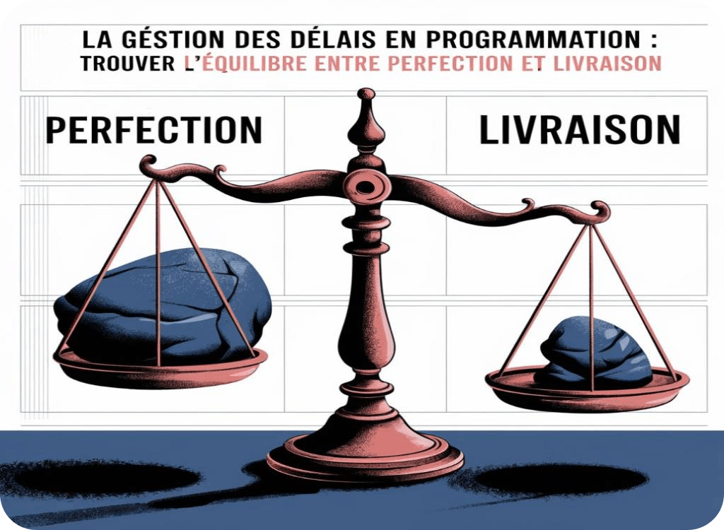 La gestion des délais en programmation : Trouver l'équilibre entre perfection et livraison 🕰️